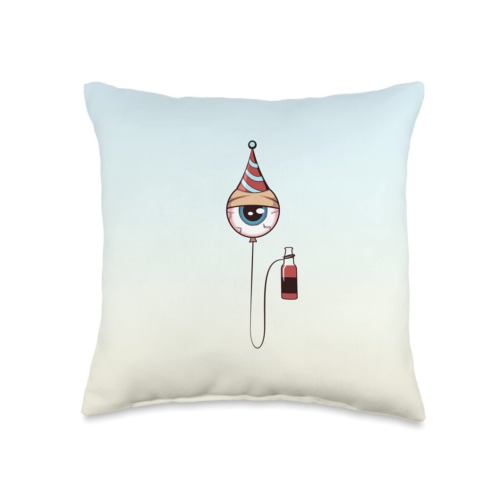4819 Weirdcore Aesthetic Eyeball Party Hat Sad Boy Sad Girl Alt Throw